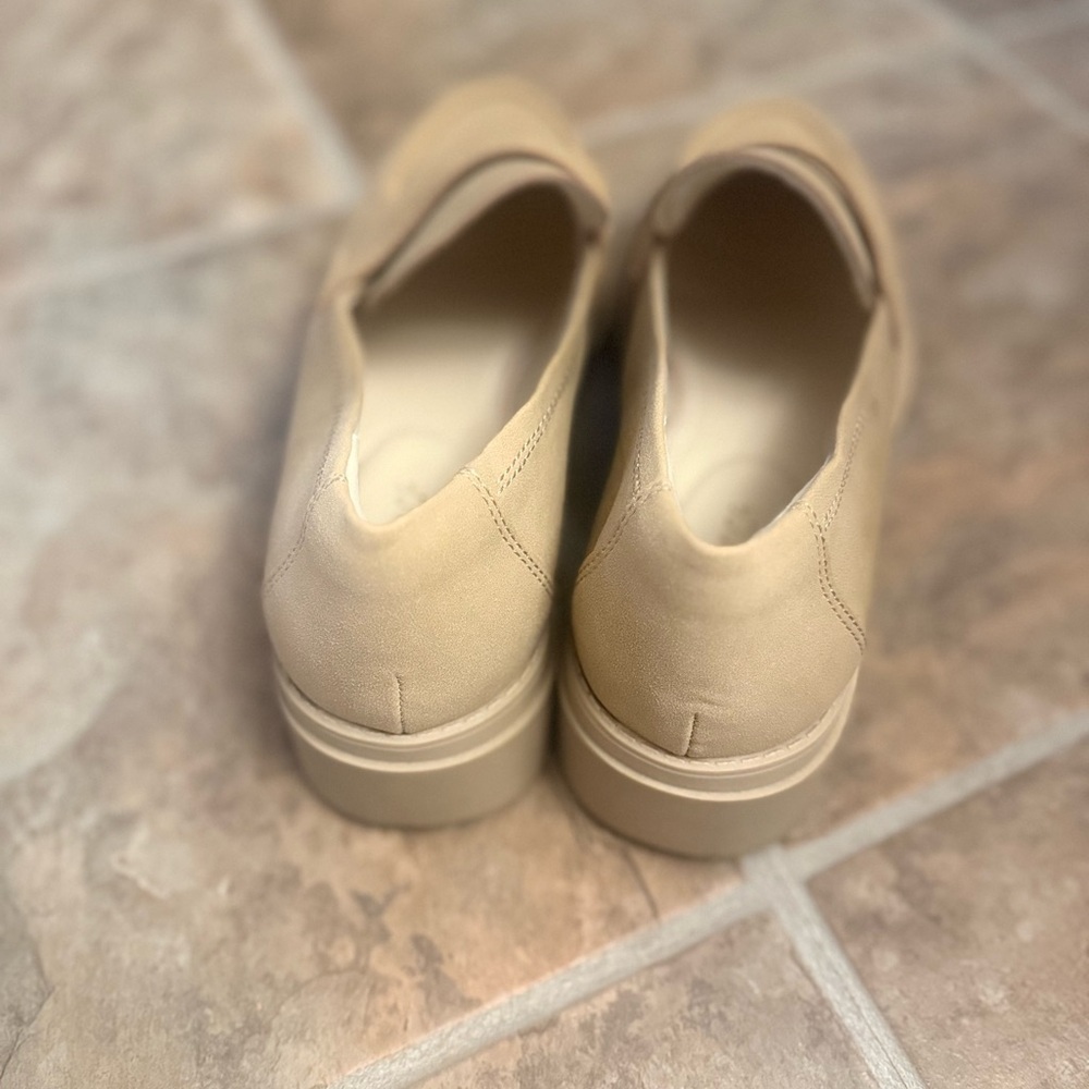 Jenn Ardor Beige Brown Tan Luxury Preppy Chunky Penny Loafers Lug Sole Size 11 - Picture 5 of 8